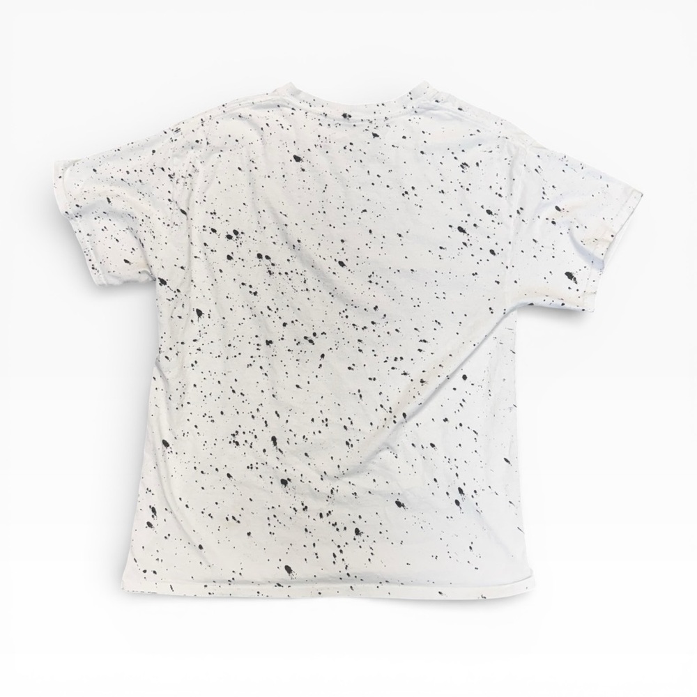 The Rolling Stones White Tee with Red Tongue and Black Speckles - Picture 2 of 6
